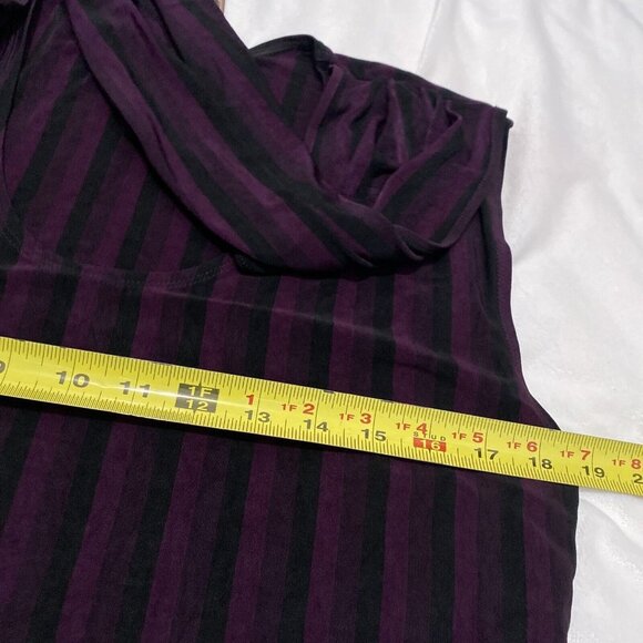 Outback Adventures Black Purple  Sleeveless Top  Size Medium USA - Picture 9 of 11